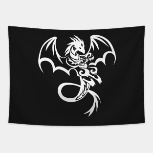 Tribal Dragon Tattoo Tapestry