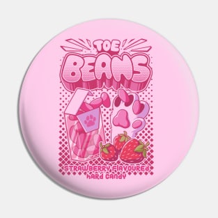 TOE BEANS : strawberry flavored hard candy. funny cat toe beans candy Pin