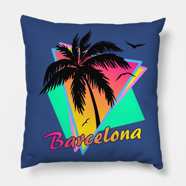 Barcelona Pillow by Nerd_art