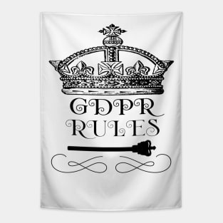 GDPR Rules Crown Tapestry