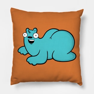 Booty Bear (Blue) Pillow