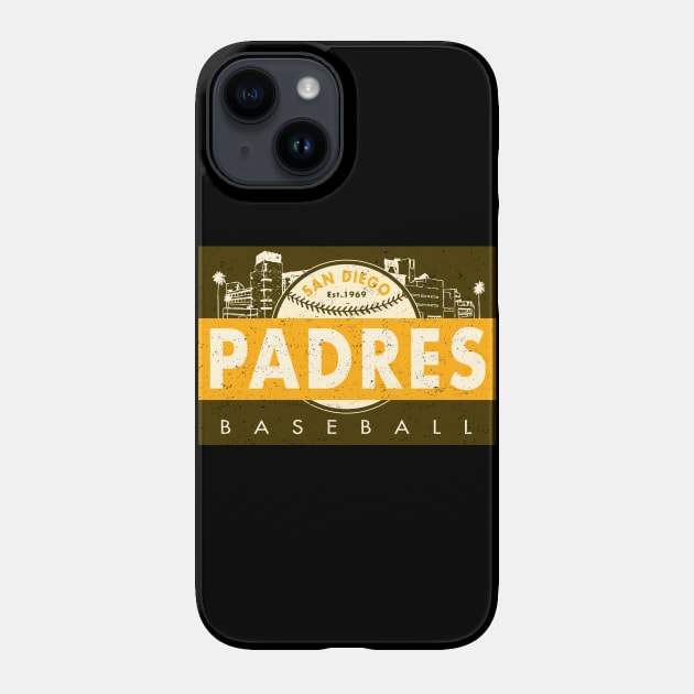 Vintage San Diego Padres by © Buck Tee Originals - San Diego Padres - T- Shirt
