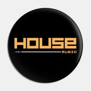 House Music Logo Pin