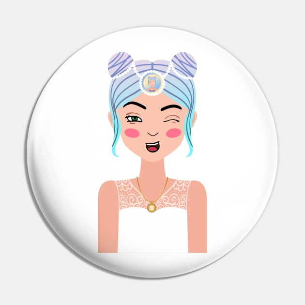 The Girl Sweetest Gemini on Earth - Gemini Pin by roykhensin