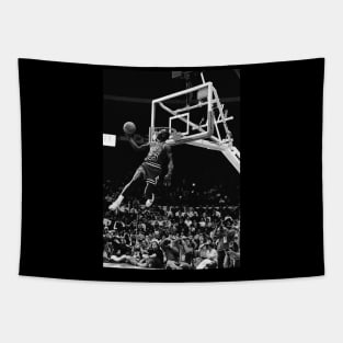 BASKETBALLART -JORDAN BLACK WHITE 12 Tapestry