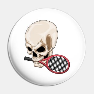 Skull Tennis Tennis racket Pin