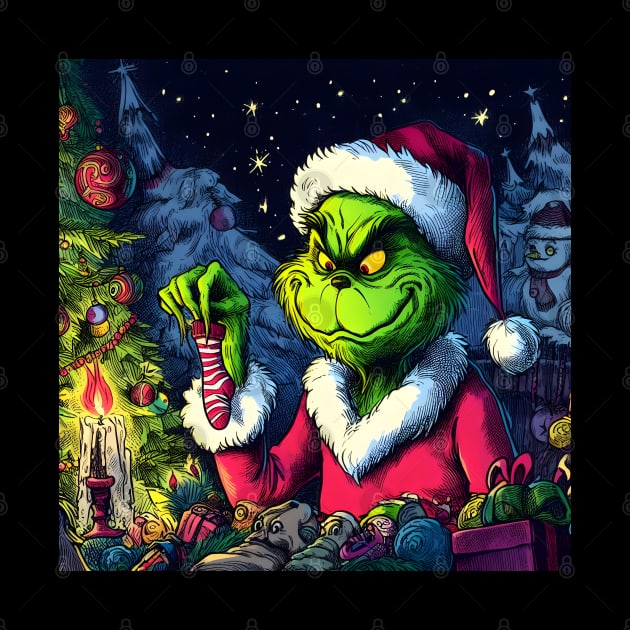 Whimsical Holidays: Grinch-Inspired Artwork and Festive Delights by insaneLEDP