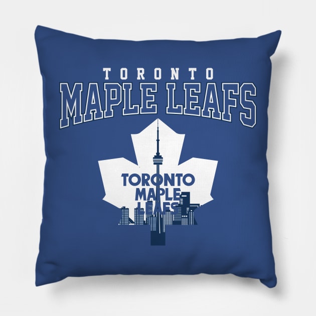 Toronto Maple Leafs Pillow by Pink Umbrella