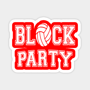 Block Party Volleyball Magnet