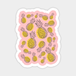 Feel Pineapple Summer Pattern Magnet