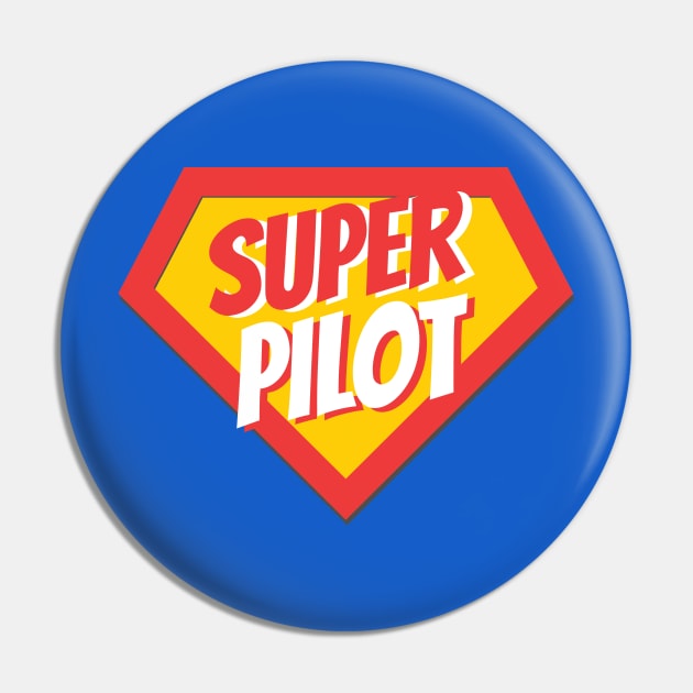 Pilot Gifts | Super Pilot Pin by BetterManufaktur