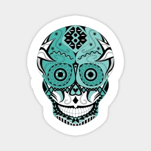 skull mania ecopop tribal mexican art in zephyr calavera Magnet