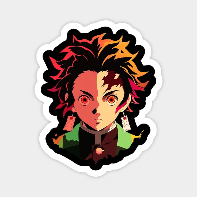 tanjiro Magnet by pokermoment