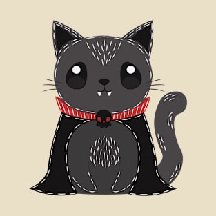 Halloween Cat Vampire T-Shirt