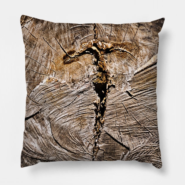 Archaic Flying Cross Pillow by SILVA_CAPITANA