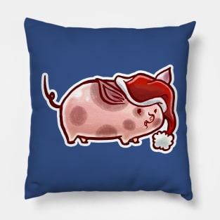 Holiday Pig Pillow