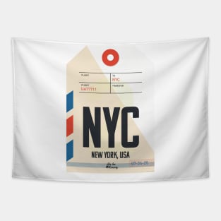 New York Luggage Tag Tapestry