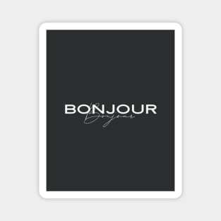 Bonjour, French, Paris Magnet