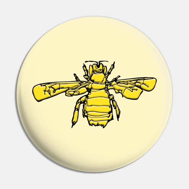 Bee Awesome Pin by IanSklarsky