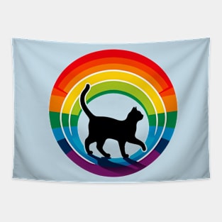 Rainbow Cat Magic Tapestry