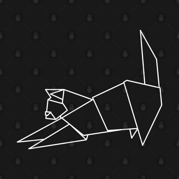 geometric cat by A tone for life