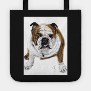 Stubborn Affectionate Bulldog Pup Tote