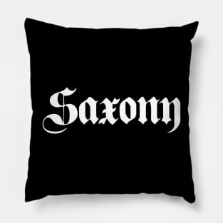 Saxony (Sachsen) written with gothic font Pillow