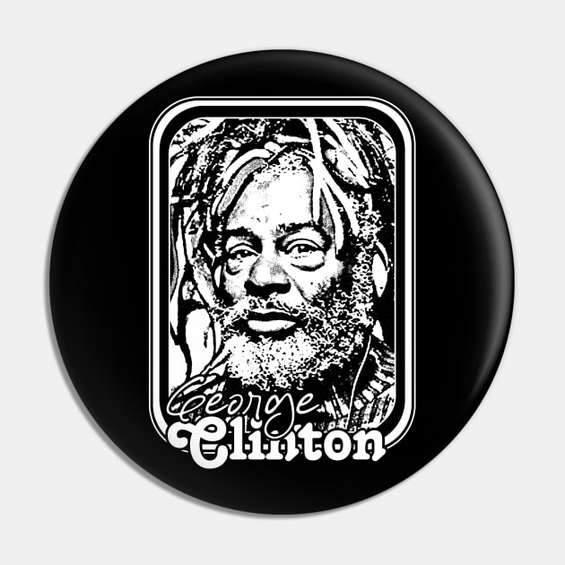 George Clinton /// Retro 70s Music Fan Design Pin by DankFutura