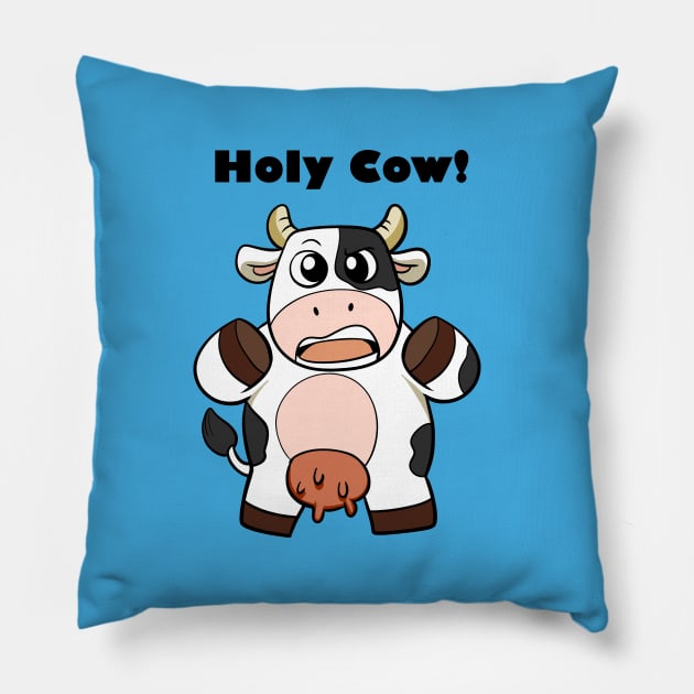 Holy Cow! Pillow by WildSloths