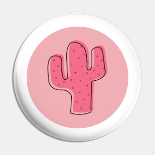 Pink Cactus Pin