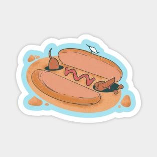 Hot Diggity Dog Magnet