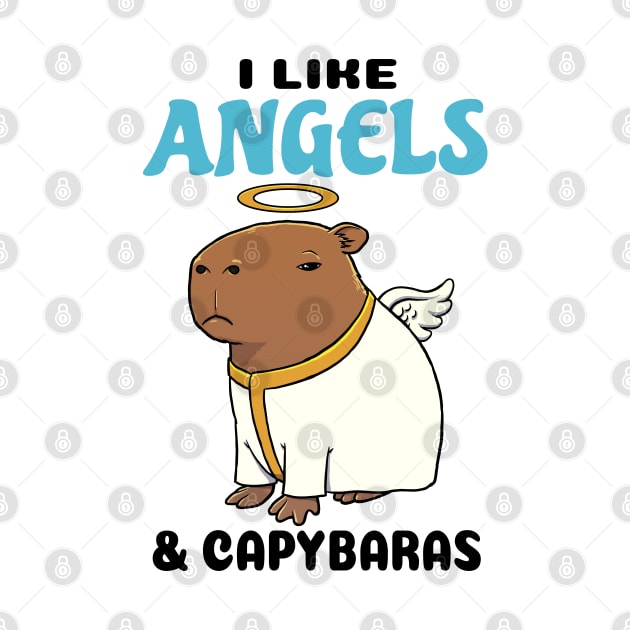 I Like Angels and Capybaras by capydays