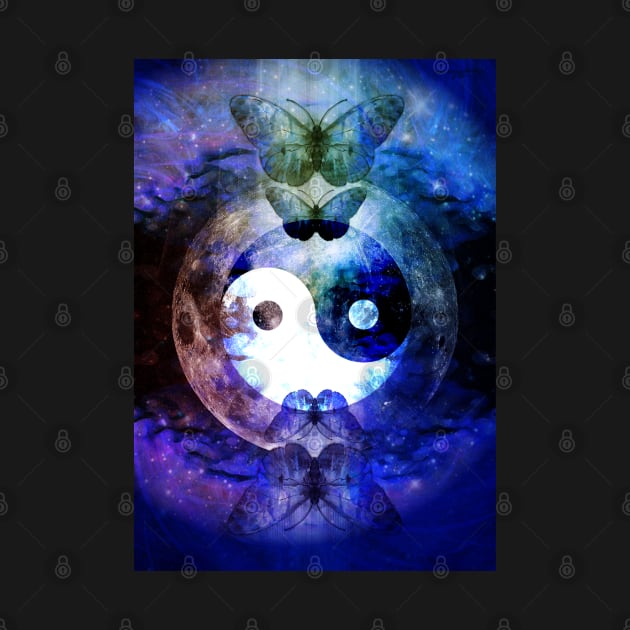 Sister Moon , Butterflies, Moon I Ching by Dream and Design