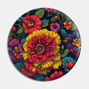 floral pattern design, colorful pattern design Pin