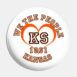 Show your Kansas pride: Kansas gifts and merchandise Pin