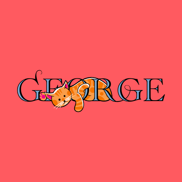 George the cat by sparklellama