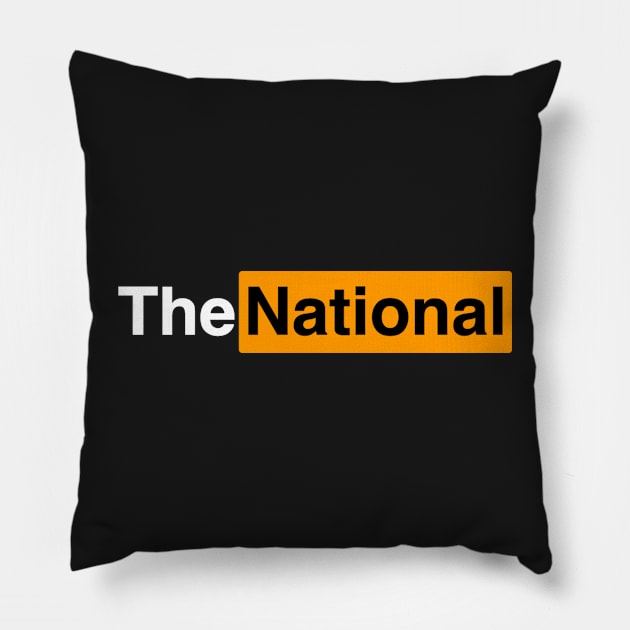 The National Band Funny Logo Pillow by TheN