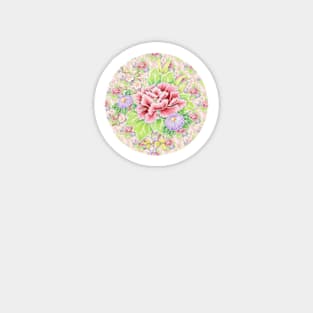 Pink Kimono Bouquet Magnet