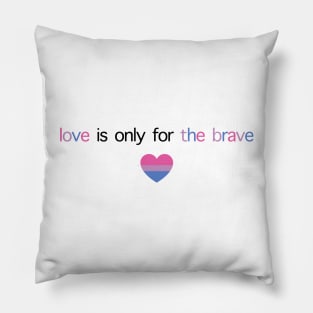 Brave Louis Tomlinson Bi Pride Pillow