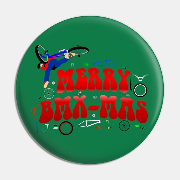 Merry Christmas BMX-Mas Pin by Frazza001