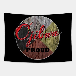 Ojibwa Proud Medicine Wheel Tapestry