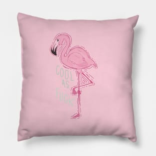 pink flamingo Pillow