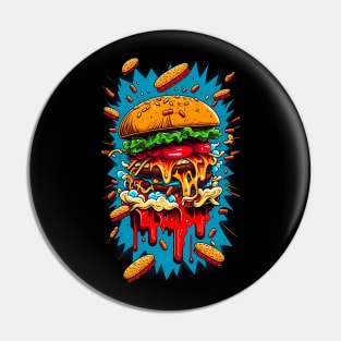 Burger lovers Pin