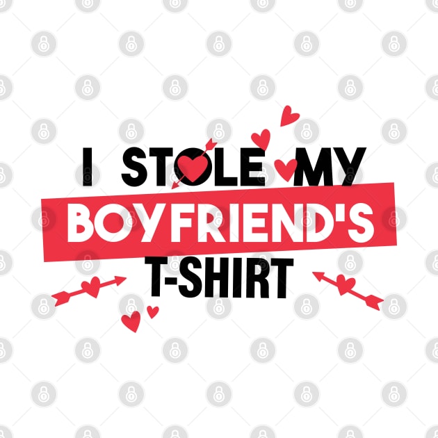 I stole My Sexy Boyfriend's T-Shirt by Delicious Design