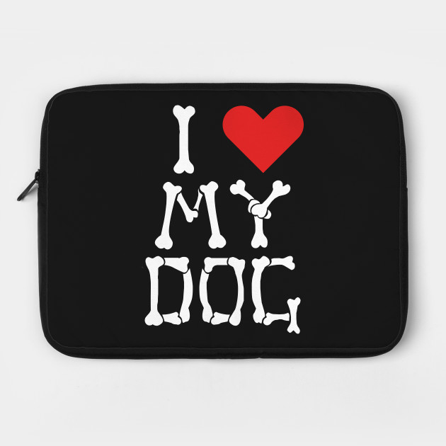I Heart My Dog Bones Design