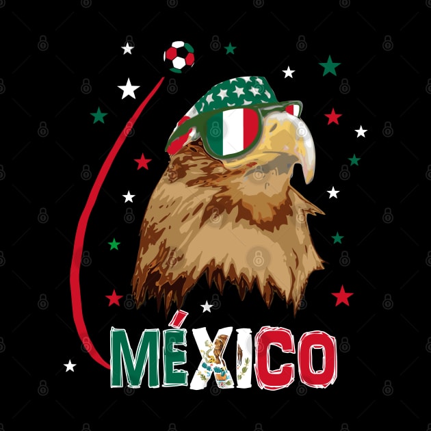 Mexico Eagle Soccer T-Shirt by Nerd_art