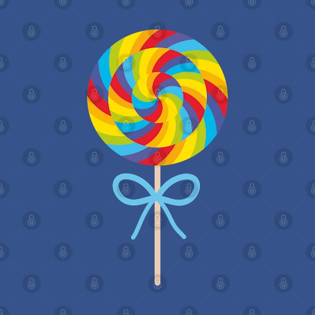 Candy on stick with twisted design by EkaterinaP