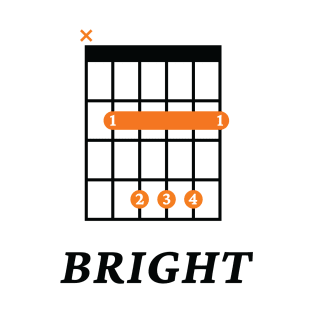 B Bright B Guitar Chord Tab Light Theme T-Shirt