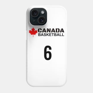 Canada Basketball Number 6 Design Gift Idea Phone Case