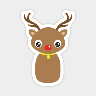 Red Nosed Reindeer Magnet